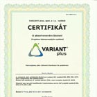 Certifikát Variant Plus (Martin Blažek)