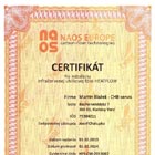 Naos certifikát (Martin Blažek)